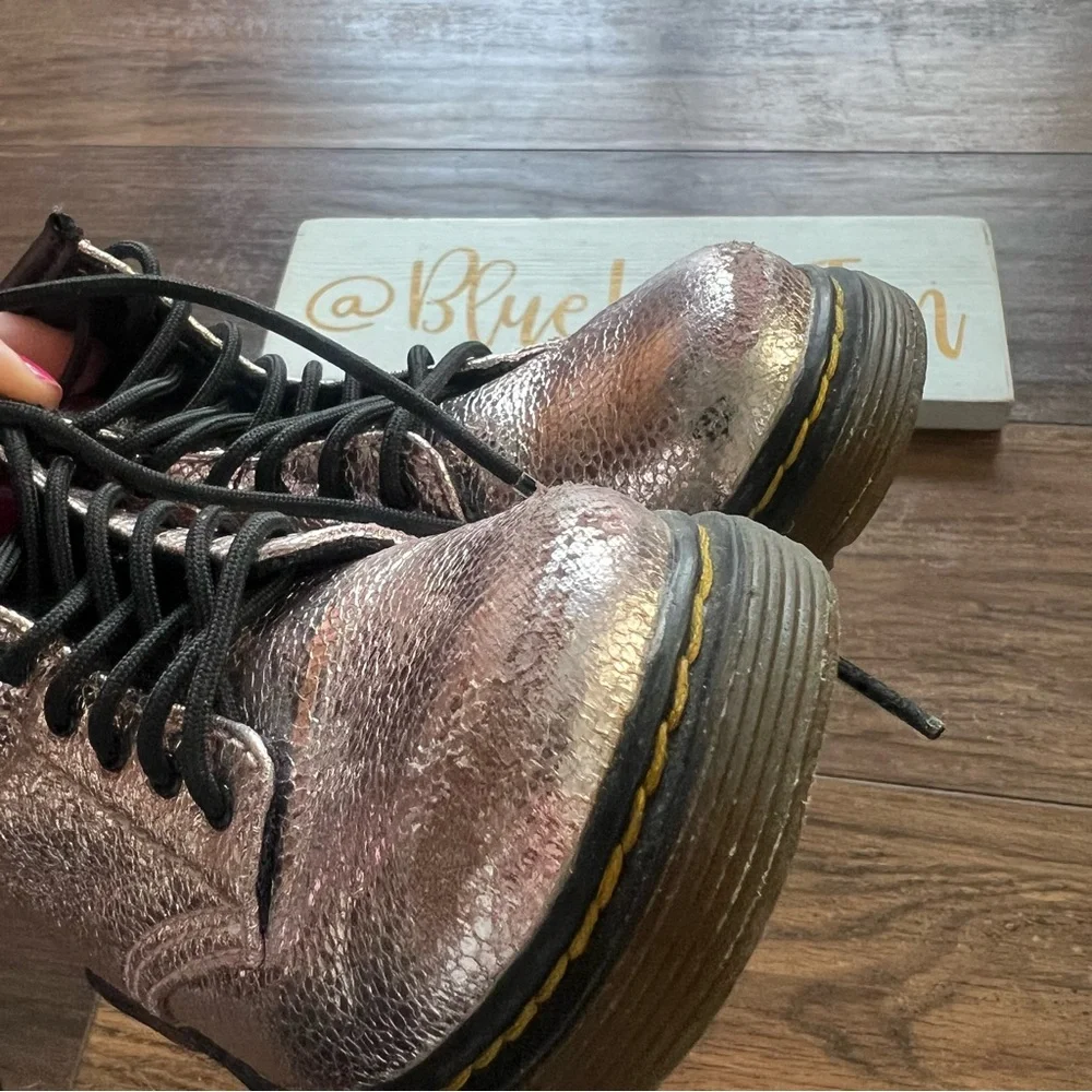 Rose Gold Baby Doc Martens